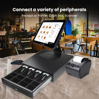 Máquina de Facturación para Terminal Punto de Venta con Pantalla Táctil, Sistema POS Todo en Uno con Pantalla Táctil para Restaurantes