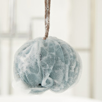 Lot de 12 brosses de bain en forme de citrouille Double couleur, pochette de bain en éponge de douche écologique PE Loofah, brossettes de bain à bulles pour femmes