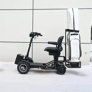 Scooters de movilidad plegables compactos resistentes y plegables a buen precio c carrito de golf eléctrico con motor eléctrico desmontable de 4 ruedas