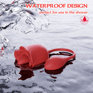 هزاز على شكل وردة مع وظيفة الشفط، محفز قوي للغاية للحلمات والبظر للنساء، الأكثر مبيعًا - Product Image 5