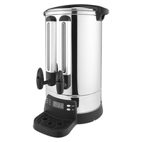 Chauffe-eau électrique en acier inoxydable numérique à double robinet pour thé et lait chaud, 30 litres