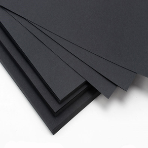 Formato su misura all'ingrosso 300gsm <span class=keywords><strong>A4</strong></span> <span class=keywords><strong>foglio</strong></span> di cartone <span class=keywords><strong>nero</strong></span> con rivestimento in amido per scatola regalo e copertina del libro - Product Image 5