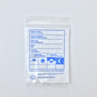 Sacs Ziplock en LDPE imprimés sur mesure, sacs en plastique auto-scellants pour médicaments avec zone d'écriture, pour l'emballage de comprimés en pharmacie et à l'hôpital