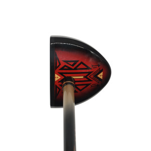 Putter de golf personnalisé avec logo, en bois d'érable pour droitier, avec manche en graphite, tête en aluminium et sac - Product Image 3