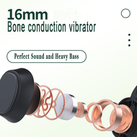 Écouteurs sportifs à conduction osseuse K08 en gros pour OEM, casques à oreille ouverte, écouteurs tour de cou sans fil BT6.0 pour la course à pied