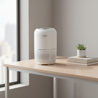 Purificateur d'air anti-odeur de fumée, élimination de 99,97 % des particules, minuterie à 3 vitesses, 35 W, économie d'énergie, chambre, bureau, bureau à domicile, plastique