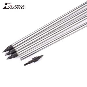 Flechas de Aluminio Elong Outdoor 7075-T6, Eje de Aluminio Negro/Plateado, Flechas para Tiro con Arco, Caza - Product Image 4