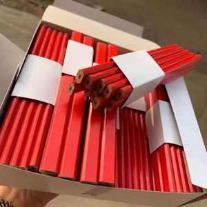 Lápices Planos de Madera de Tilo de 24 cm con Forma Cuadrada Personalizados para Carpintero, Lápiz de Construcción - Product Image 3