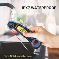 Thermomètre numérique à sonde avec mémoire Max/Min, étanche IPX7, pour la transformation alimentaire et la brasserie