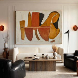 Wabi sabi Minimalist Hand painted Framed Wall Arts Large <b>Canvas</b> <b>Abstract</b> Oil Painting Indoor home decor gift for housewarming - Product Image 4