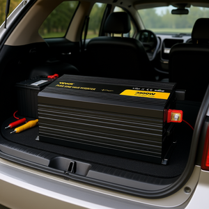 Inversor de Onda Sinusoidal Pura de 3500W, 12V DC a 220V AC, Salida Única, Fuente de Alimentación para Automóvil con Puerto USB y Pantalla LCD - Product Image 2