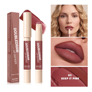 Rossetto e Matita per <span class=keywords><strong>Labbra</strong></span> 2-in-1 per Definire le Tue <span class=keywords><strong>Labbra</strong></span>, Facile da Applicare con Finitura Vellutata Opaca, Penna per Trucco <span class=keywords><strong>Labbra</strong></span> a Doppia Punta - Product Image 1