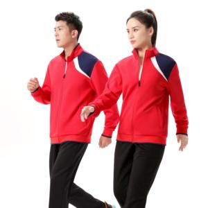 Veste de course personnalisée unisexe à col montant, 100 % polyester léger, imperméable, séchage rapide, à carreaux, manches longues - Product Image 5