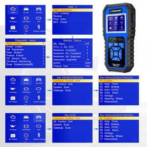 Máy quét chẩn đoán xe ô tô konnwei kw450 OBD OBD2 hỗ trợ ABS/SRS/<span class=keywords><strong>DPF</strong></span> cho VW cho audi - Product Image 5