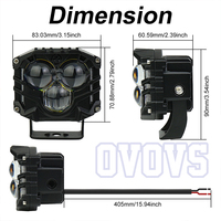 OVOVS Haute Luminosité Étanche IP68 3 Pouces Lumière Pod Offroad Led Lumière pour Camion Jeep ATV SUV 4x4