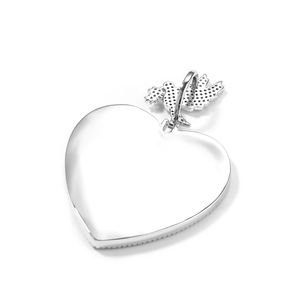 UWIN 2026 Nuovo Arrivo Ciondolo a Cuore con Zirconi Cubici (CZ) Completamente Tempestato, con Portafoto e Vassoio per Immagini Commemorative - Product Image 3