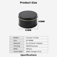 Cajas de Hojalata 65x40MM con Ventana, Diseño Reciclable, Impresión Offset CMYK para Insignias, Pins de Solapa, Memorias USB, Logotipo Personalizado, OEM, ODM, Venta al por Mayor