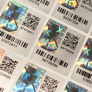 Etiquetas de Seguridad Personalizadas con Holograma 3D, Efecto Arcoíris, Adhesivas, Material PET, Adhesivo PSA, Código QR, Código de Barras Visual - Product Image 3