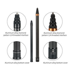 新品カーボンファイバーシングルスタンドハンドヘルドDSLRカメラ自撮り棒屋外ポータブルスタンドモバイルライブストリーミングシングルスタンド - Product Image 4