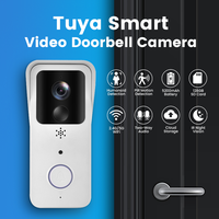 Tuya 2.4G en 5GHz WiFi draadloze 1080P deurbel videobeveiligingscamera met slimme meldingen, nachtzicht en heldere tweerichtingscommunicatie