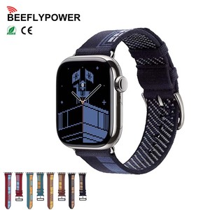 BEEFLYPOWER 2025 Nuevas Correas de Encaje Trenzado <span class=keywords><strong>para</strong></span> <span class=keywords><strong>Apple</strong></span> <span class=keywords><strong>Watch</strong></span> Series 11 10 9, Estilo Scub H Diving Single Tour Faubourg Party - Product Image 1