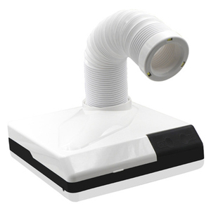 Penghisap kuat 65W 360 kuku dapat diputar, penyedot debu kuku profesional Mini LED lampu sorot desain siku dapat ditarik debu manikur