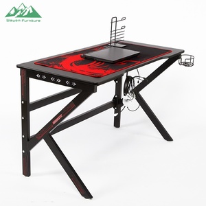 <span class=keywords><strong>Bureau</strong></span> Gamer Professionnel Wayon en Forme de K, Table PC Ergonomique en Fibre de Carbone avec Design à Large Arc pour l'E-Sport et le <span class=keywords><strong>Bureau</strong></span> à Domicile - Product Image 4