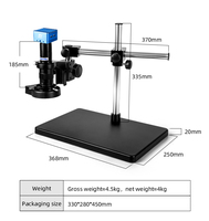 MSD411-4KV2 4K Digital Industrial Microscope with Long Arm Stand for PCB, Electronics and Precision Component Inspection