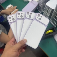 Coque de téléphone fine en TPU colorée instantanément BAILI Factory pour iPhone XS MAX 8 Plus 17 PM, coque vierge à motifs imprimés UV