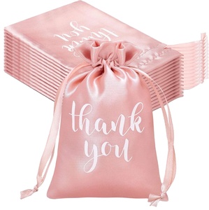 Satin Gift Pouch Jewelry Pouches Candy Bags for Wedding Bridal <b>Shower</b> Favor Bags Drawstring Bags - Product Image 1