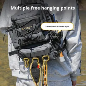 Sac à dos et sac bandoulière multifonctionnel en PVC Luya pour ranger les équipements de pêche, sac de rangement pour cannes à pêche, pour campeurs et pêcheurs - Product Image 5