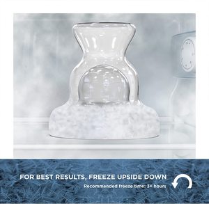 FREEZE Margarita Copas de cóctel Vidrio de doble pared Frozen Stemless Tazas de enfriamiento con enfriador de gel - Product Image 3