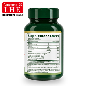 Customized Shecome Fish Oil Dietary Omega 3 Sustainable Heart Health Support Cellular Energy Support Fish Oil Softgels - Product Image 2