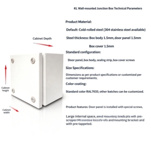 맞춤형 IP56 방수 스틸 접속함 (인산염 처리 및 분체 도장) - Product Image 3