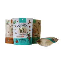 Pochettes à fermeture éclair personnalisées écologiques pour l'emballage des aliments en portions individuelles