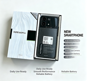 โน้ต 60 โปร ขายส่งจากโรงงาน สมาร์ทโฟนแอนดรอยด์ 5G หน้าจอ 7.3 นิ้ว แบตเตอรี่ 7500mAh กล้อง 108MP HD หน่วยความจำ 16GB+1TB ปลดล็อคด้วยลายนิ้วมือ ราคาถูก ขายส่ง - Product Image 2