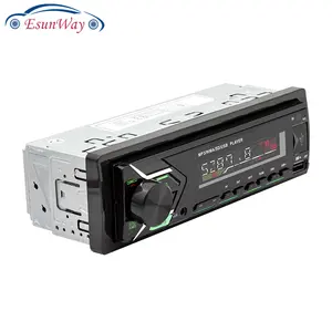 Araba MP3 videoları radyolar otomatik MP4 araba Stereo Aux girişi alıcı SD USB multimedya radyo çalar 12V In-dash