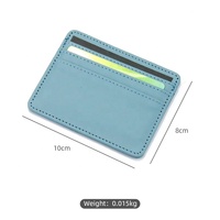BEARKY Creative Spot Slim Porte-cartes de crédit et d'identité en cuir PU pour femmes, personnalisable avec logo, minimaliste, multicolore, portable pour hommes
