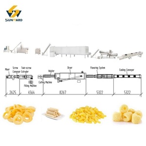 Extrudeuse de chips de maïs populaires en Amérique du Sud, ligne de transformation des aliments et ligne de traitement des aliments - Product Image 1