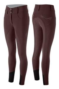 여성용 풀 시트 실리콘 승마 바지 마술용 브리치 승마복 에퀴타시온 레이싱 타이츠 하이웨이스트 - Product Image 4