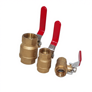 Vanne à bille en laiton JIDA, sûre et étanche, filetage femelle, vanne en cuivre, alimentation en eau, vanne à bille en laiton - Product Image 1