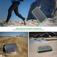 Charge rapide, pliable, portable, PD22.5W, banque d'alimentation solaire 20000mAh avec entrée Type-C pour smartphones