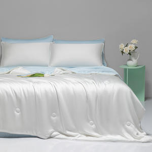 Multi-Color Zomer Coolness Ijs Zijde Beddengoed Set Machine Wasbaar Koel Vezel Dunne Quilts - Product Image 5