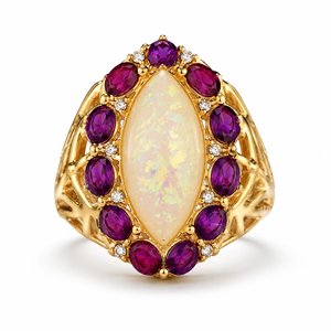 Anello Decorativo Colorato dal Design Creativo, Regolabile, per Donne - Product Image 2