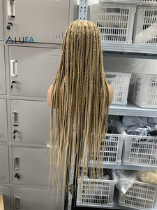 Perruque tressée LD013, perruque tressée en boîte, perruque tressée entièrement en dentelle, perruque tressée sans nœuds pour femmes, perruque tressée à la main, <span class=keywords><strong>coiffure</strong></span> naturelle tendance - Product Image 6