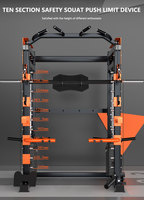 Máquina multifuncional Smith Cable Crossover Smith Power Rack Squat Machine Equipo de fitness