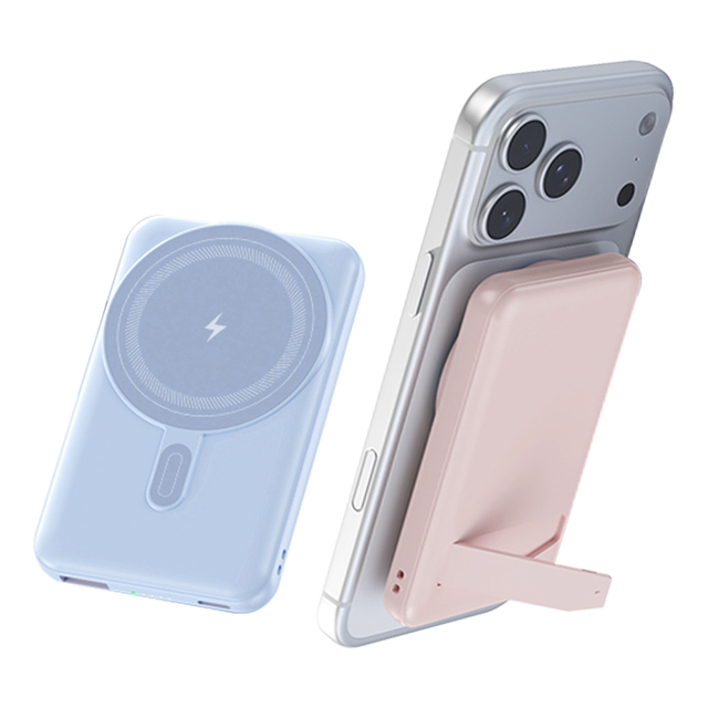 Trending Product 2026 Magnetic Wireless Power Bank 10000mAh 5000mAh Powerbank With Fold Stand Fast Charging Power Banks