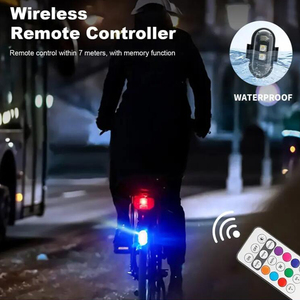Không Dây Điều Khiển Từ Xa Nhấp Nháy Ánh Sáng LED Cảnh Báo Ánh Sáng 7 Màu Sắc Máy Bay Xe Ô Tô Xe Máy Xe Đạp RC Bay Không Người Lái Đèn Flash Chỉ Số Đèn - Product Image 4