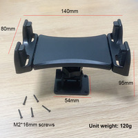 Support de tablette PC réglable en plastique avec grande pince rotative à 360°, fixation double adhésive et support de fixation par vis pour iPad Pro