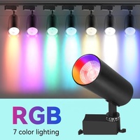 Éclairage sur rail LED RGB à angle réglable 20W 220V Disco Party Lamps Plafond Spot Fixture Pour KTV Club Stage Lighting
